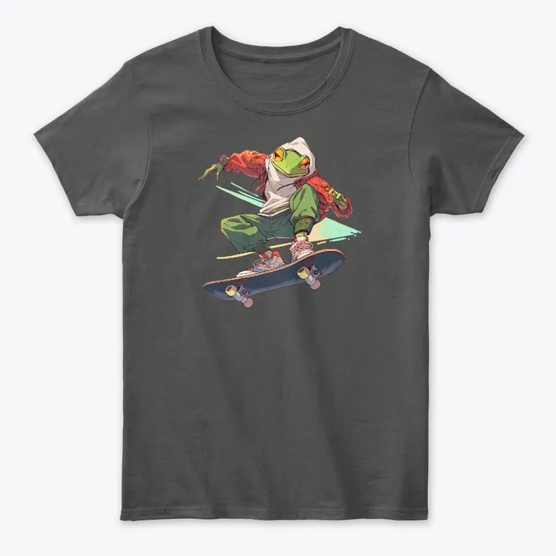 Skateboard Frog